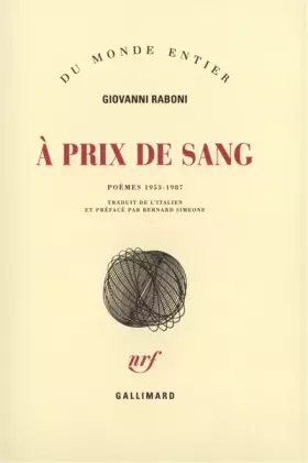 Couverture du produit · À prix de sang: Poèmes 1953-1987