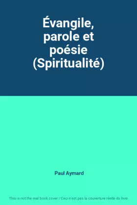 Couverture du produit · Évangile, parole et poésie (Spiritualité)
