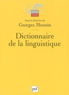 Couverture du produit · Dictionnaire de la linguistique