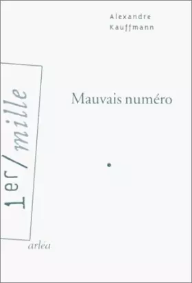 Couverture du produit · Mauvais numéro
