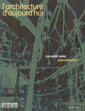 Couverture du produit · L'Architecture aujourd'hui, n°346 : Savoir faire