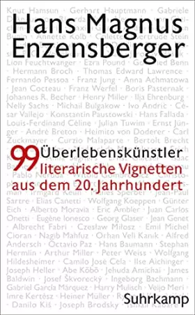 Couverture du produit · Überlebenskünstler: 99 literarische Vignetten aus dem 20. Jahrhundert (suhrkamp taschenbuch)