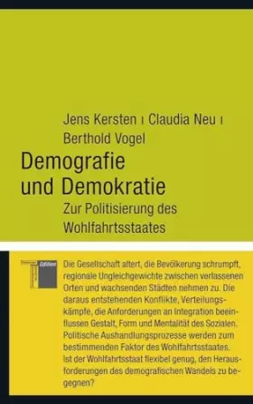 Couverture du produit · Demografie und Demokratie: Zur Politisierung des Wohlfahrtsstaates (kleine reihe)