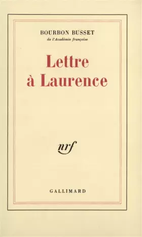 Couverture du produit · Lettre à Laurence
