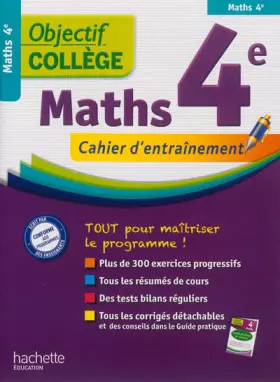 Couverture du produit · Objectif collège - Maths 4e