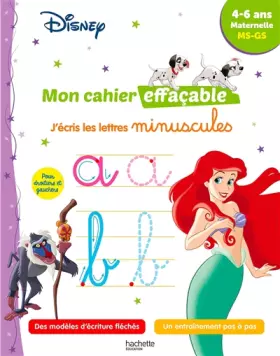 Couverture du produit · Disney - Mon cahier effaçable - J'écris les lettres minuscules (4-6 ans)