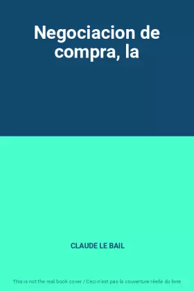 Couverture du produit · Negociacion de compra, la