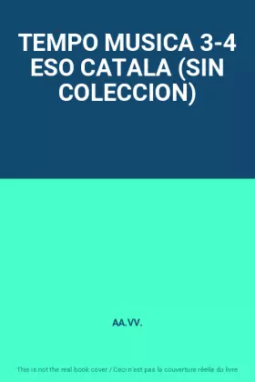 Couverture du produit · TEMPO MUSICA 3-4 ESO CATALA (SIN COLECCION)