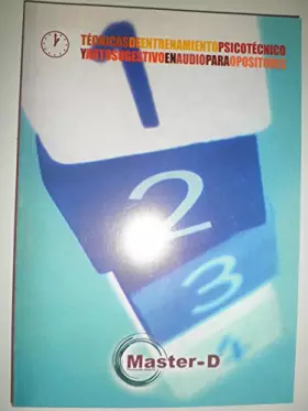 Couverture du produit · TÉCNICAS DE ENTRENAMIENTO PSICOTÉCNICO Y AUTOSUGESTIVO