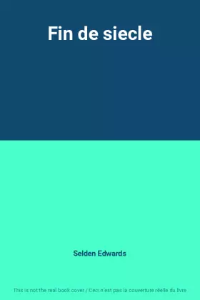 Couverture du produit · Fin de siecle
