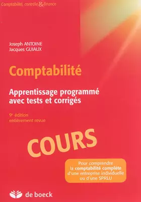 Couverture du produit · Comptabilité: Méthode d'apprentissage avec tests et corrigés (2014)