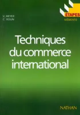 Couverture du produit · Techniques du commerce international