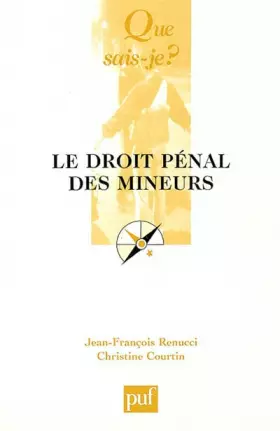 Couverture du produit · Le Droit pénal des mineurs