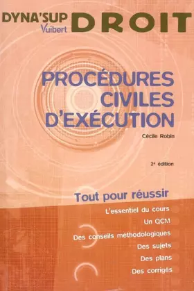 Couverture du produit · Procédures civiles d'exécution