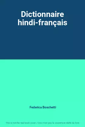 Couverture du produit · Dictionnaire hindi-français