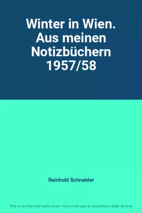 Couverture du produit · Winter in Wien. Aus meinen Notizbüchern 1957/58