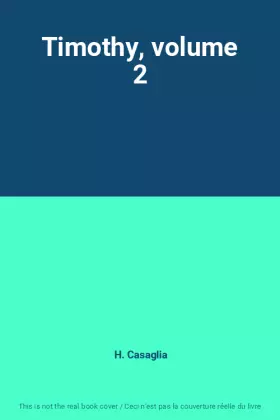 Couverture du produit · Timothy, volume 2