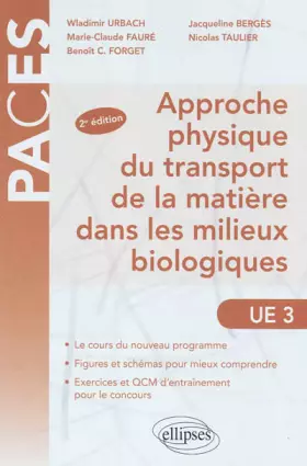 Couverture du produit · Approche Physique du Transport de la Matière dans les Milieux Biologiques