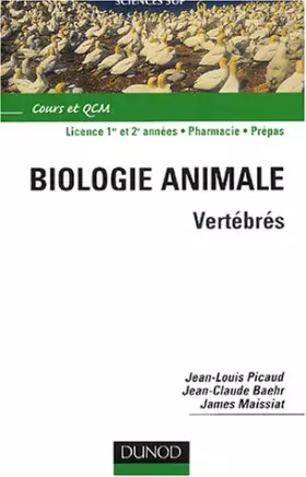 Couverture du produit · Biologie animale - Vertébrés