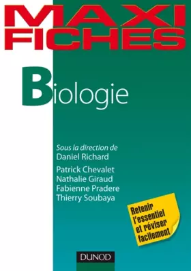Couverture du produit · Maxi fiches de Biologie