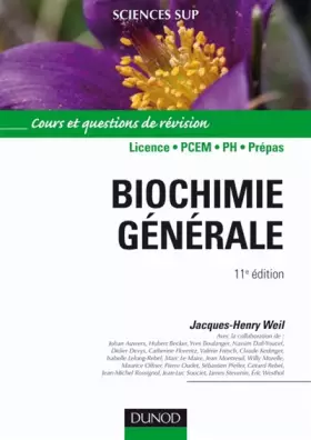 Couverture du produit · Biochimie générale 11e édition: Cours et questions de révision
