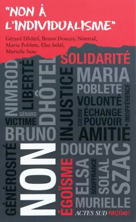 Couverture du produit · Non à l'individualisme