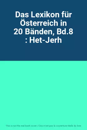Couverture du produit · Das Lexikon für Österreich in 20 Bänden, Bd.8 : Het-Jerh
