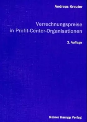 Couverture du produit · Verrechnungspreise in Profit-Center-Organisationen