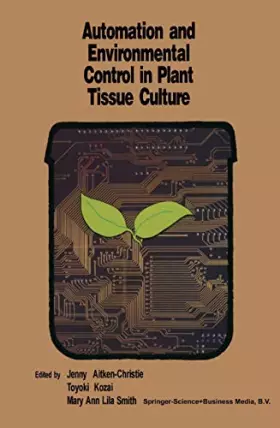 Couverture du produit · Automation and environmental control in plant tissue culture