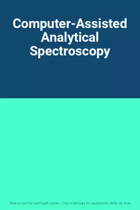 Couverture du produit · Computer-Assisted Analytical Spectroscopy
