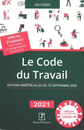 Couverture du produit · Le code du travail 2021