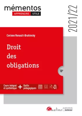 Couverture du produit · Droit des obligations: Un cours clair, structuré et accessible pour l'étudiant