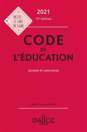 Couverture du produit · Code de l'éducation: Annoté & commenté