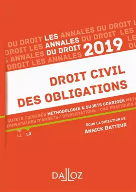 Couverture du produit · Droit civil des obligations: Méthodologie & sujets corrigés