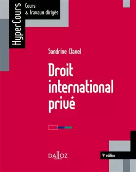 Couverture du produit · Droit international privé - 4e éd.