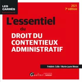 Couverture du produit · L'essentiel du droit du contentieux administratif