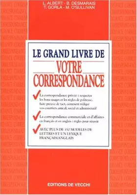Couverture du produit · LE GRAND LIVRE DE VOTRE CORRESPONDANCE