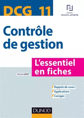 Couverture du produit · DCG 11 - Contrôle de gestion - L'essentiel en fiches: L'essentiel en fiches