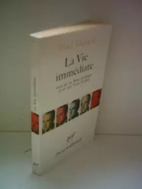 Couverture du produit · La Vie immediate