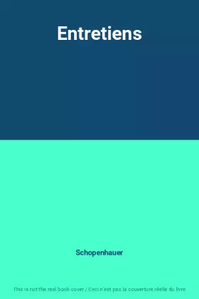 Couverture du produit · Entretiens