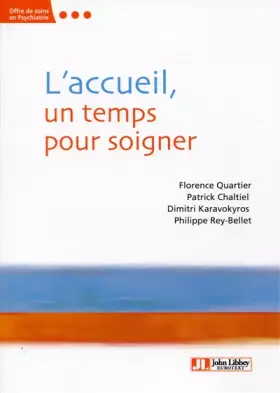 Couverture du produit · L'Accueil, un temps pour soigner