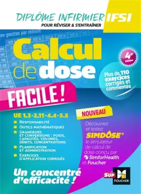 Couverture du produit · Calcul de dose facile - Infirmier en IFSI - DEI - 4e édition - Révision