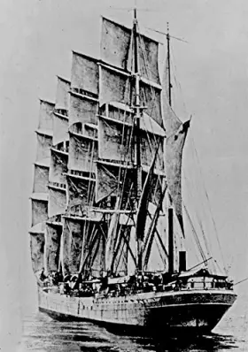 Couverture du produit · Carnet blanc Voilier Peking sur la tamise