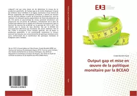 Couverture du produit · Output gap et mise en œuvre de la politique monétaire par la BCEAO (French Edition)