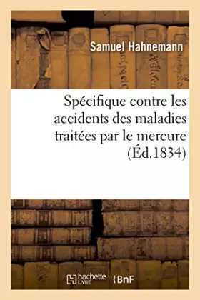 Couverture du produit · Spécifique contre les accidents des maladies traitées par le mercure