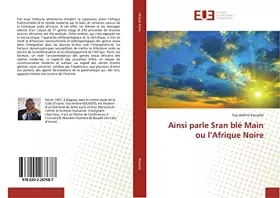 Couverture du produit · Ainsi parle Sran blé Main ou l’Afrique Noire (French Edition)