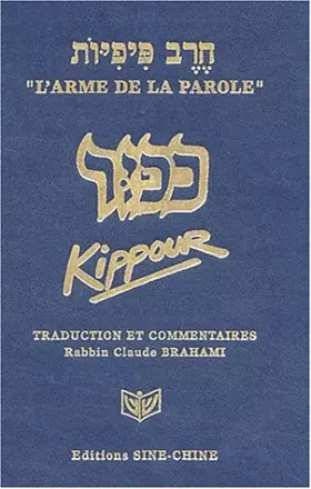 Couverture du produit · L'arme de la parole.: Kippour