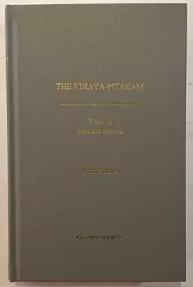 Couverture du produit · Vinayapitaka. In Pali: Culavagga v. 2