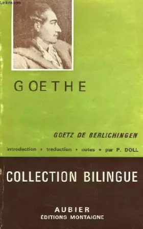 Couverture du produit · GOETZ DE BERLICHINGEN