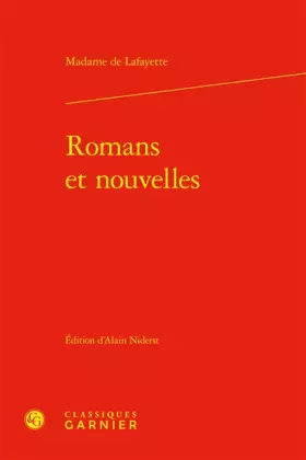 Couverture du produit · Romans et nouvelles